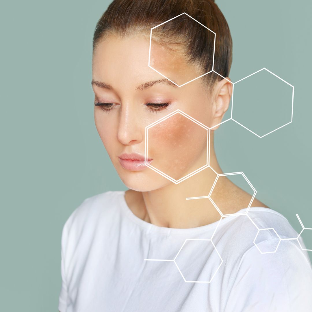Woman with science chemicals